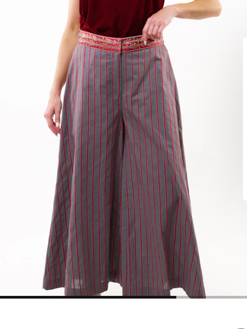 NWT Aratta Silent Journey- Striped Statement Pants - Picture 5 of 12